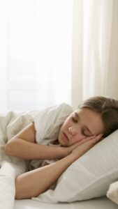 a child having a dream while sleeping
